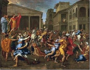 L'enlèvement Des Sabines — Nicolas Poussin, Baroque Classicism