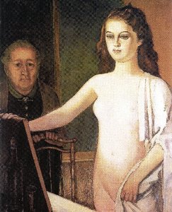 Girl At Mirror — Balthus