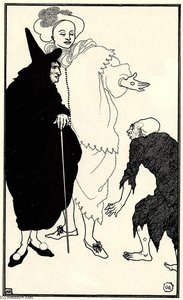 Don Juan, Sganarelle And The Beggar — Aubrey Vincent Beardsley