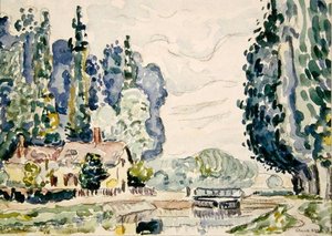 The Blue Poplars — Paul Signac