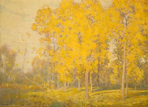 Landscape With Trees, Autumn — Alfred East