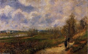 Path To Le Chou, Pontoise. — Camille Pissarro