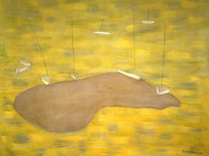 Sandbar And Boats — Milton Avery