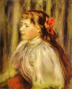 Portrait Of A Girl — Pierre-auguste Renoir