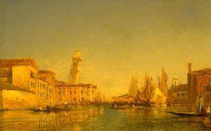 La Tour Penchee De San Pietro A Venise — Felix Ziem