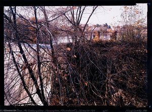 The Saxonville Dam, Sudbury River Framingham, Mass., November, 1989 — Frank Gohlke