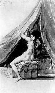 Naked Girl Looking In The Mirror — Francisco José De Goya Y Lucientes