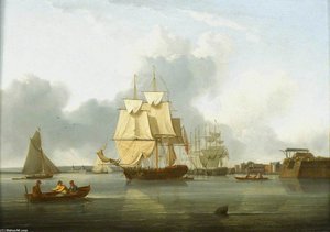 Shipping On The Thames Off Deptford