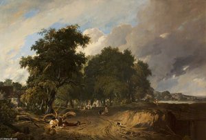 Landscape, Market Day — Sir Augustus Wall Callcott