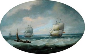 Plymouth Coast From Plymouth Sound, Devon — Charles James Sartorius
