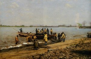 Shad Fishing At Gloucester On The Delaware River — Thomas Eakins