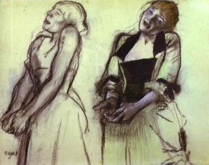 Two Studies Of Cafe Concert Singers — Edgar Degas