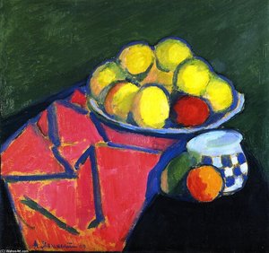 Still Life With Apples — Alexej Von Jawlensky, Der Blaue Reiter