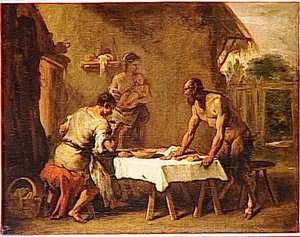 LE SATYRE ET LE PAYSAN