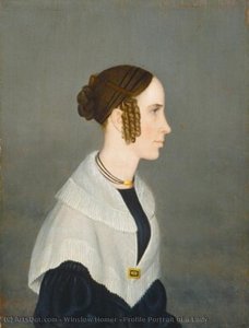 Profile Portrait Of A Lady — Winslow Homer