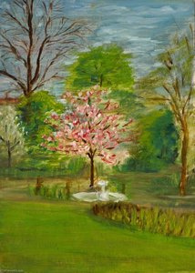 Flowering Cherry Tree, Back Garden — Myfanwy Baker