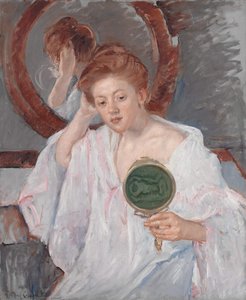 Denise At Her Dressing Table — Mary Stevenson Cassatt