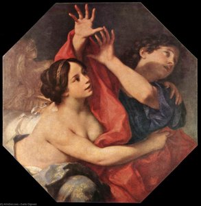 Joseph And Potiphar's Wife — Carlo Cignani, Baroque Classicism