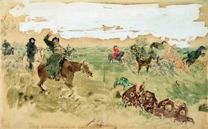 Peter The Great On The Hunt — Ilya Yefimovich Repin