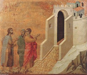 Road To Emmaus — Duccio Di Buoninsegna, Sienese Gothic Revival