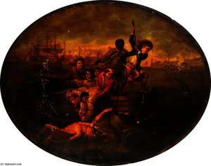 Brook Watson Being Attacked By A Shark In Havana Harbour — John Singleton Copley