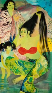 Washing Hair — Hendra Aprida Gunawan, Contemporary Realism