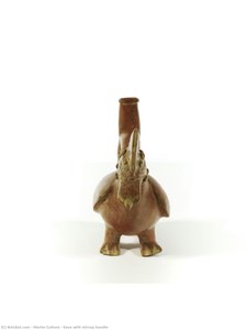 Vase With Stirrup Handle — Moche Culture