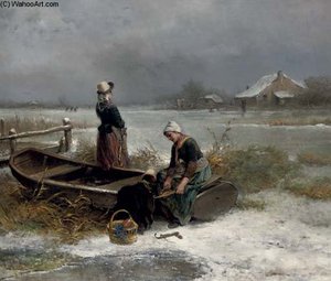 Pulling On The Ice Skates — Johan Mari Henri Ten Kate