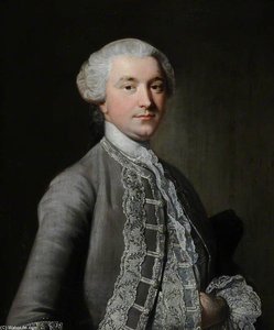 Portrait Of An Unknown Man In A Grey Suit — Thomas Hudson