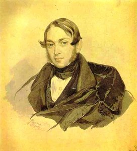 Portrait Of S. A. Sobolevsky — Karl Pavlovich Brulloff