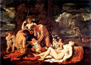 Nurture Of Bacchus — Nicolas Poussin