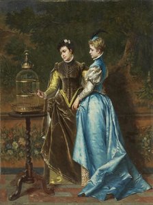 Elegant Dames With A Cage