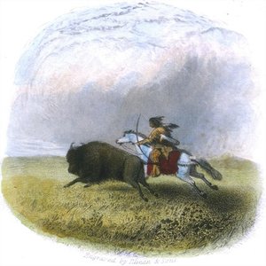 Buffalo Hunt, — Seth Eastman
