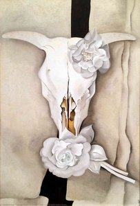 Cow's Skull With Calico Roses — Georgia O'keeffe