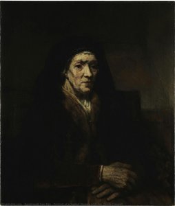 Portrait Of A Seated Woman With Her Hands Clasped — Rembrandt Van Rijn, Baroque