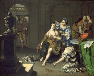 Une Dame A Sa Toilette — Willem Van Mieris