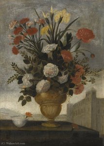 Still Life Of Iris — Pedro De Camprobín