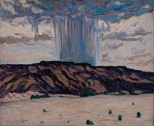 Cloudburst at Black Mesa, New Mexico