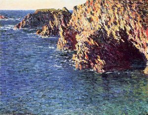 The Grotto Of Port-domois — Claude Monet