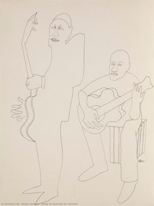 Study Of Guitarists For Symbols — Benny Andrews