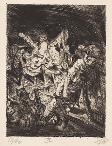 Barbed Wire In Front Of The Trenches — Otto Dix