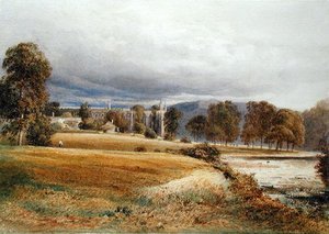 Bolton Abbey From The River Wharfe, South View — Anthony Vandyke Copley Fielding