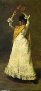 A Madrid Dancing Girl — William Merritt Chase