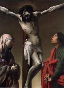 The Crucifixion with the Virgin and St John (detail)
