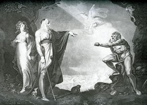 The Enchanted Island. Before The Cell Of Prospero — Johann Heinrich Füssli