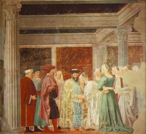 Meeting Of Solomon And The Queen Of Sheba (detail) — Piero Della Francesca
