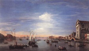 The Giudecca Canal With The Zattere — Francesco Lazzaro Guardi