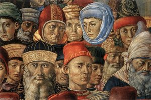 Procession Of The Youngest King (detail) — Benozzo Gozzoli