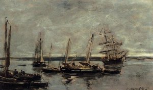 Near Camaret — Eugène Louis Boudin