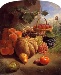 Still Life With Fruit — William Merritt Chase, Impressionist Style